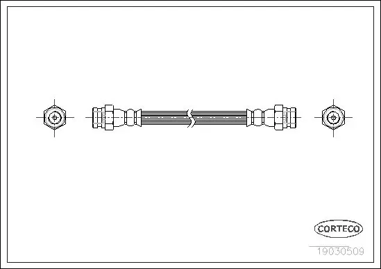 Handler.Part Brake hose CORTECO 19030509 1