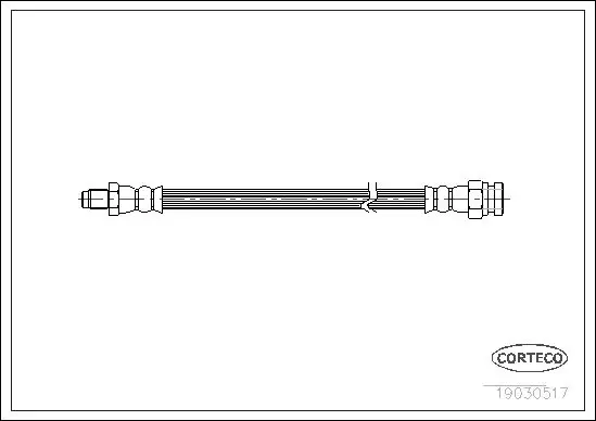 Handler.Part Brake hose CORTECO 19030517 1