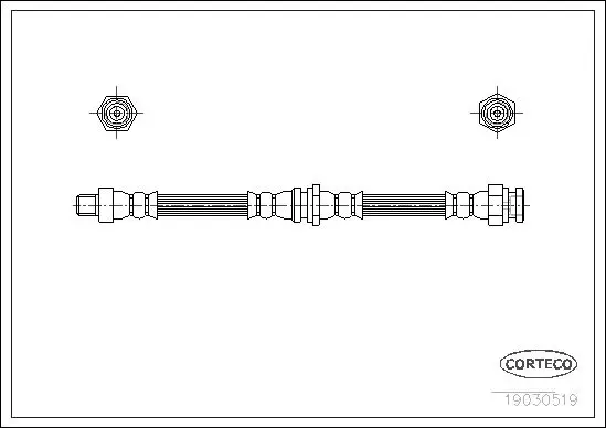 Handler.Part Brake hose CORTECO 19030519 1