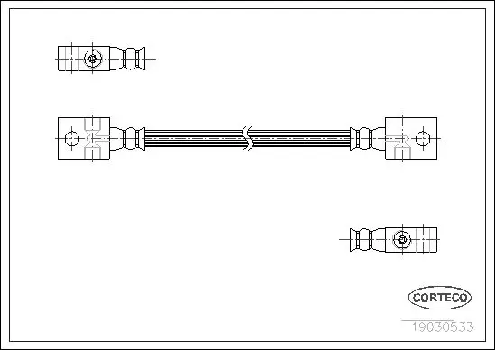 Handler.Part Brake hose CORTECO 19030533 1