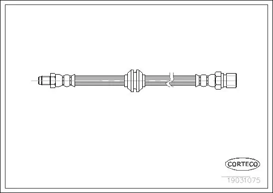 Handler.Part Brake hose CORTECO 19031075 1