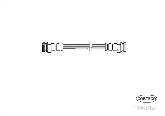 Handler.Part Brake hose CORTECO 19031166 1