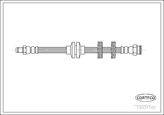 Handler.Part Brake hose CORTECO 19031581 1