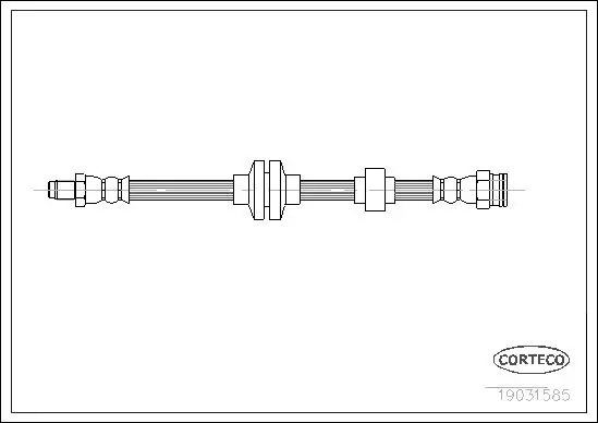 Handler.Part Brake hose CORTECO 19031585 1