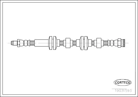 Handler.Part Brake hose CORTECO 19031593 1