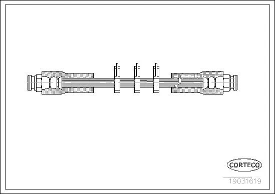 Handler.Part Brake hose CORTECO 19031619 1