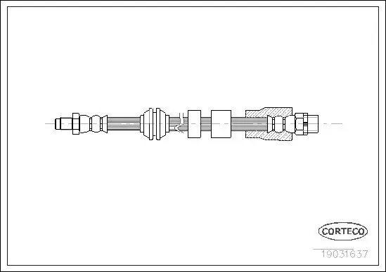 Handler.Part Brake hose CORTECO 19031637 1