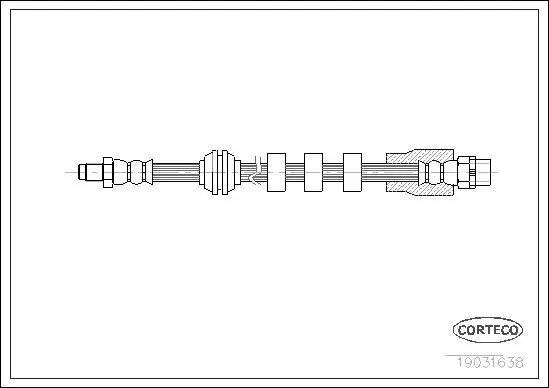 Handler.Part Brake hose CORTECO 19031638 1