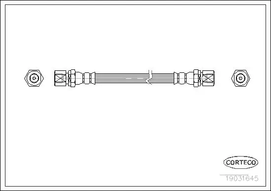 Handler.Part Brake hose CORTECO 19031645 1