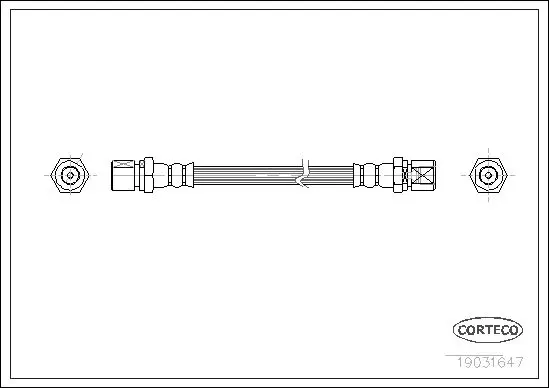 Handler.Part Brake hose CORTECO 19031647 1