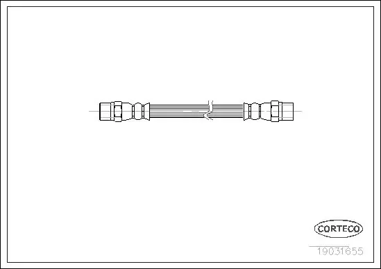 Handler.Part Brake hose CORTECO 19031655 1