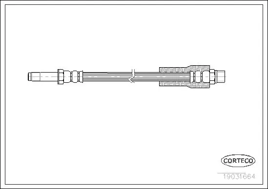 Handler.Part Brake hose CORTECO 19031664 2