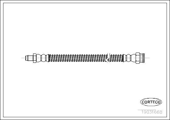 Handler.Part Brake hose CORTECO 19031668 1