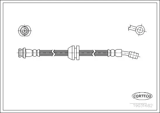 Handler.Part Brake hose CORTECO 19031682 1