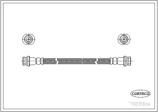 Handler.Part Brake hose CORTECO 19031684 1