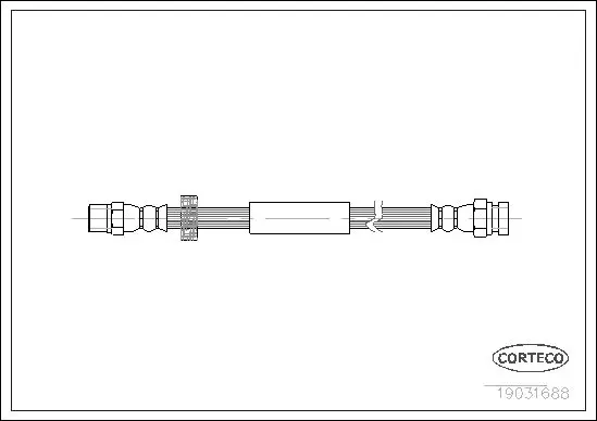 Handler.Part Brake hose CORTECO 19031688 1