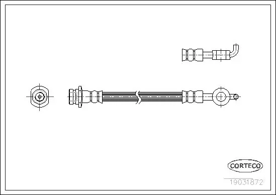 Handler.Part Brake hose CORTECO 19031872 1