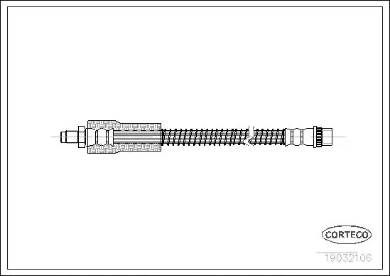 Handler.Part Brake hose CORTECO 19032106 1