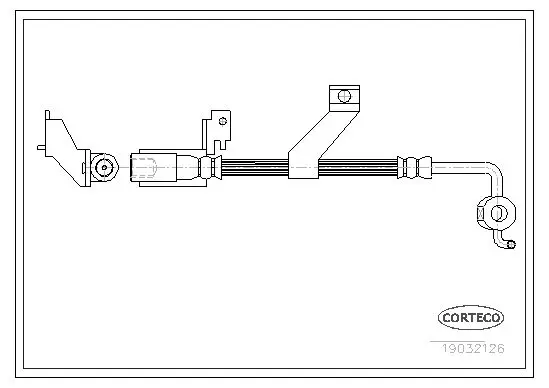 Handler.Part Brake hose CORTECO 19032126 1