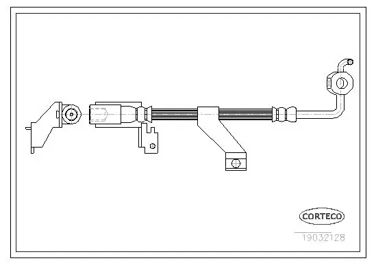 Handler.Part Brake hose CORTECO 19032128 1