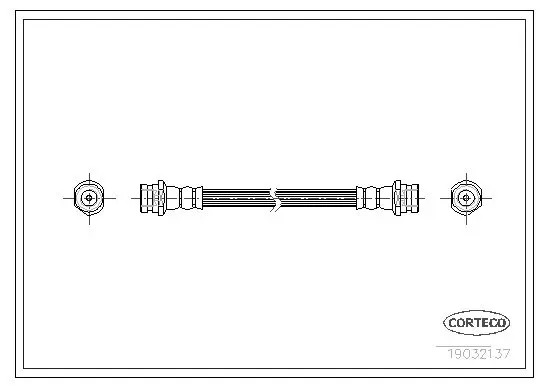 Handler.Part Brake hose CORTECO 19032137 1