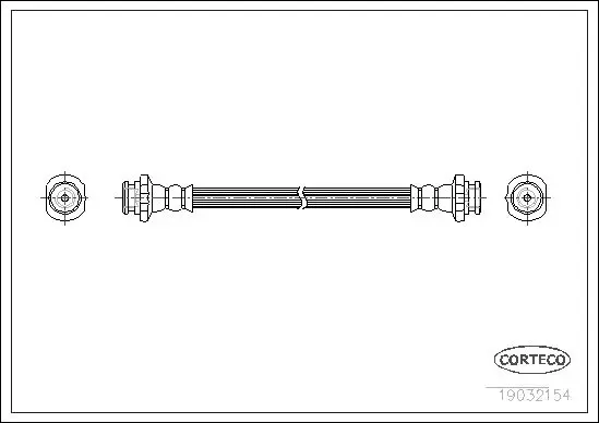 Handler.Part Brake hose CORTECO 19032154 1