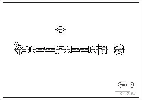 Handler.Part Brake hose CORTECO 19032165 1