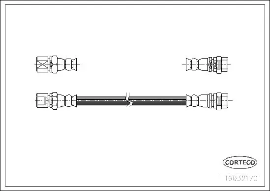 Handler.Part Brake hose CORTECO 19032170 1