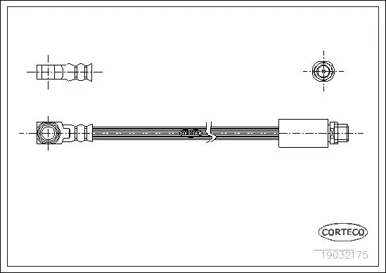 Handler.Part Brake hose CORTECO 19032175 1