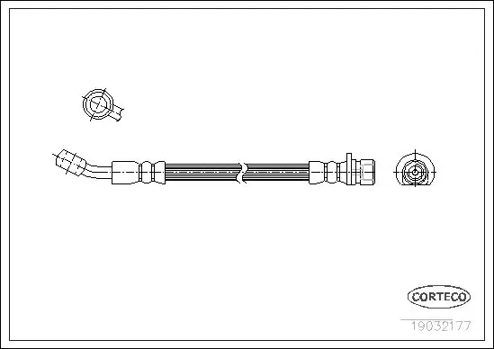 Handler.Part Brake hose CORTECO 19032177 1