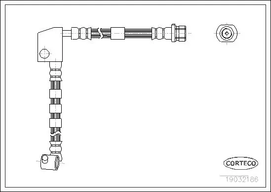 Handler.Part Brake hose CORTECO 19032186 1