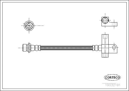 Handler.Part Brake hose CORTECO 19032191 1