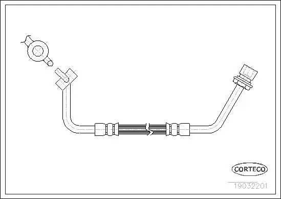 Handler.Part Brake hose CORTECO 19032201 1