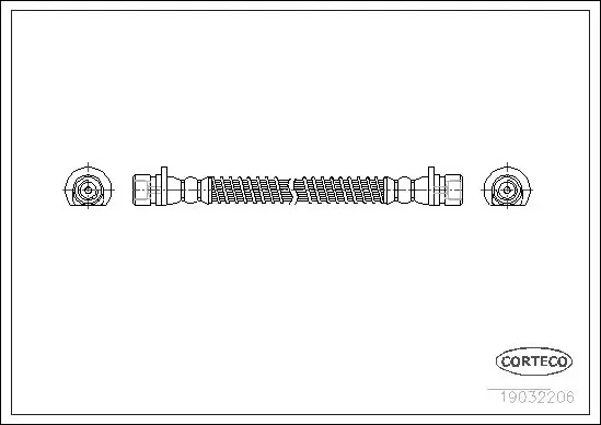 Handler.Part Brake hose CORTECO 19032206 1