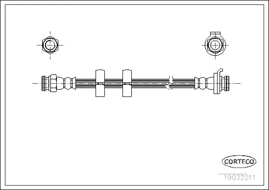 Handler.Part Brake hose CORTECO 19032211 1