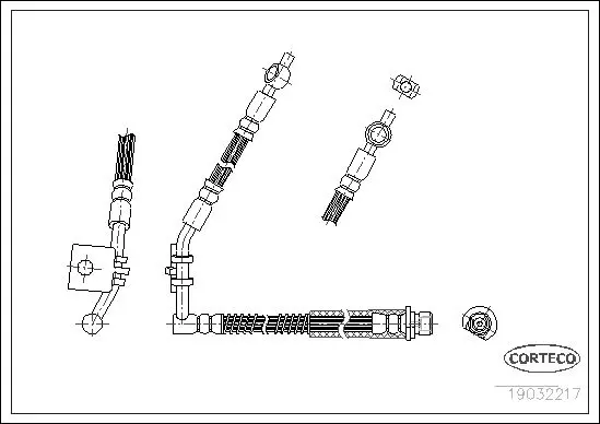 Handler.Part Brake hose CORTECO 19032217 1