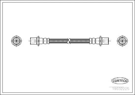 Handler.Part Brake hose CORTECO 19032225 1