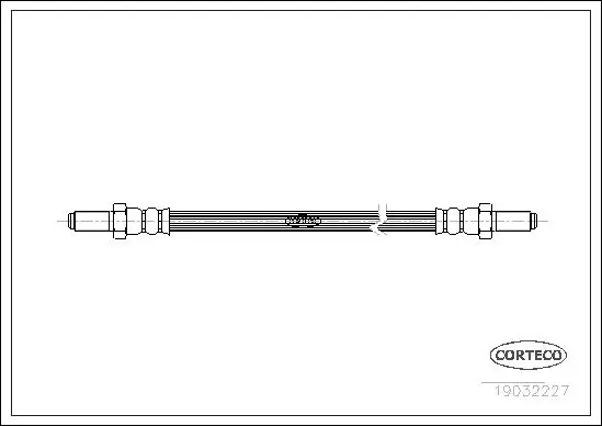 Handler.Part Brake hose CORTECO 19032227 1