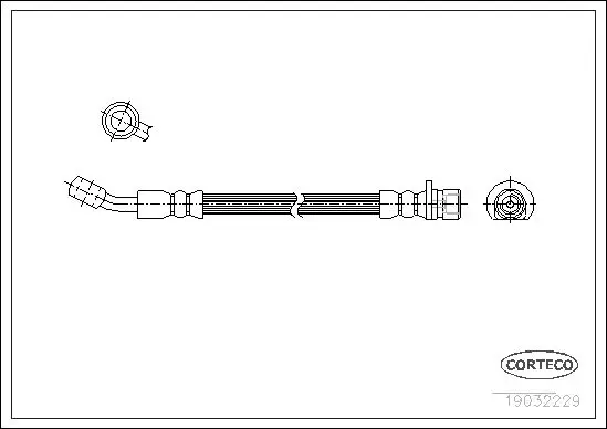 Handler.Part Brake hose CORTECO 19032229 1