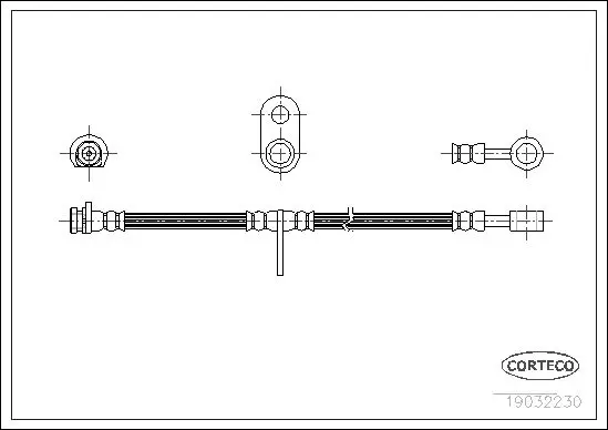 Handler.Part Brake hose CORTECO 19032230 1