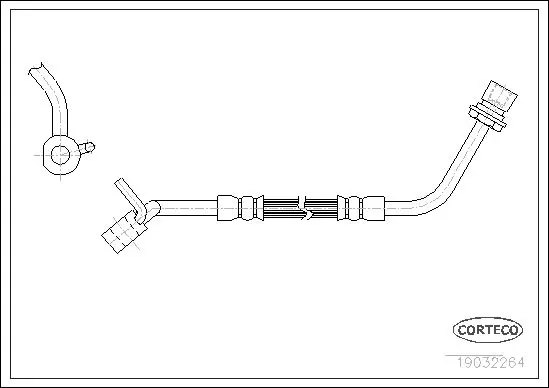 Handler.Part Brake hose CORTECO 19032264 1