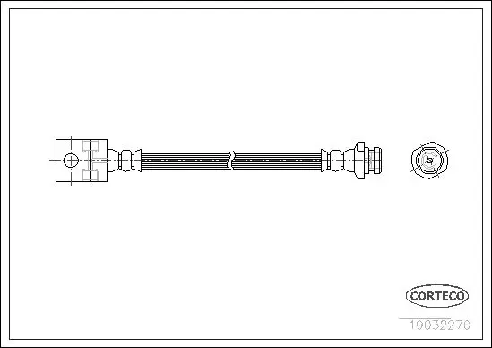 Handler.Part Brake hose CORTECO 19032270 1