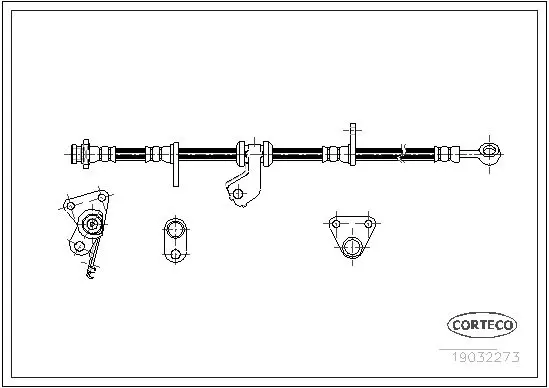 Handler.Part Brake hose CORTECO 19032273 1