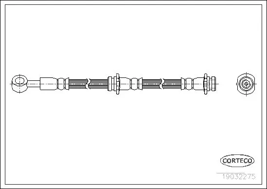 Handler.Part Brake hose CORTECO 19032275 1