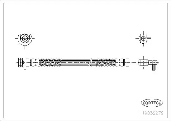 Handler.Part Brake hose CORTECO 19032279 1