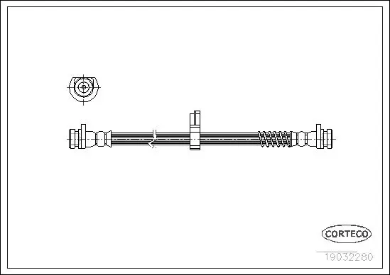 Handler.Part Brake hose CORTECO 19032280 1