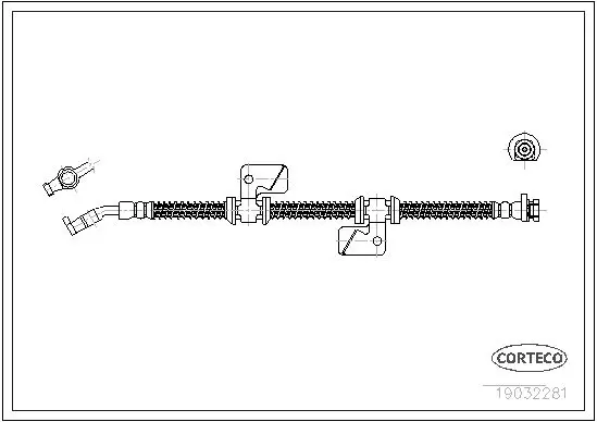 Handler.Part Brake hose CORTECO 19032281 1