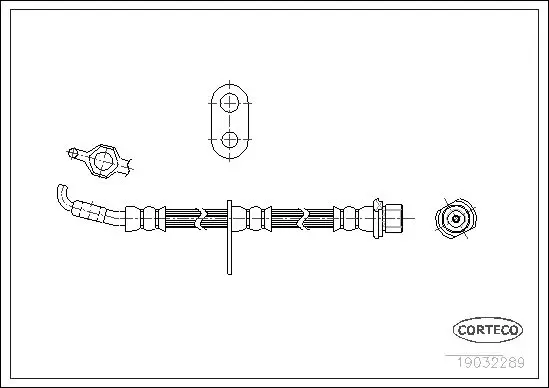 Handler.Part Brake hose CORTECO 19032289 1