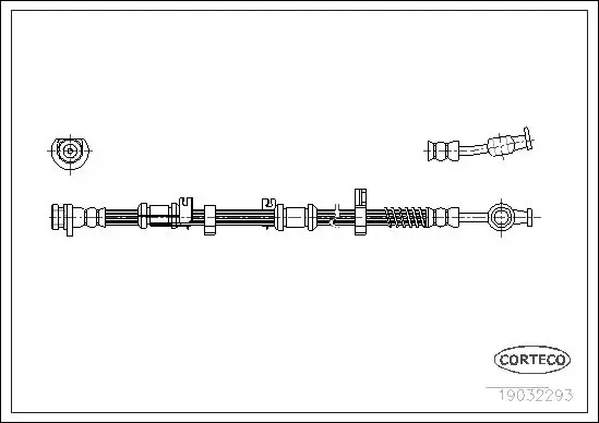 Handler.Part Brake hose CORTECO 19032293 1