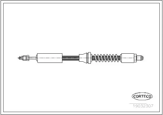 Handler.Part Brake hose CORTECO 19032307 1